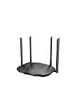 Tenda Router WiFi 6 AX3000, doble banda 2.4Ghz/5Ghz, 1 x WAN/3 x LAN puerto Gigabit, WPA3,...
