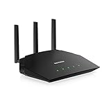 Netgear RAX10 - Router Wifi 6 AX1800 de 4 transmisiones, velocidades de hasta 1.8 Gbps,...