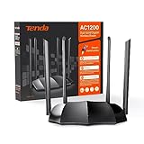 Tenda AC8 Gigabit Dual Band Smart Router (AC1200, Supports up to 1000 Mbps Bandwidth...
